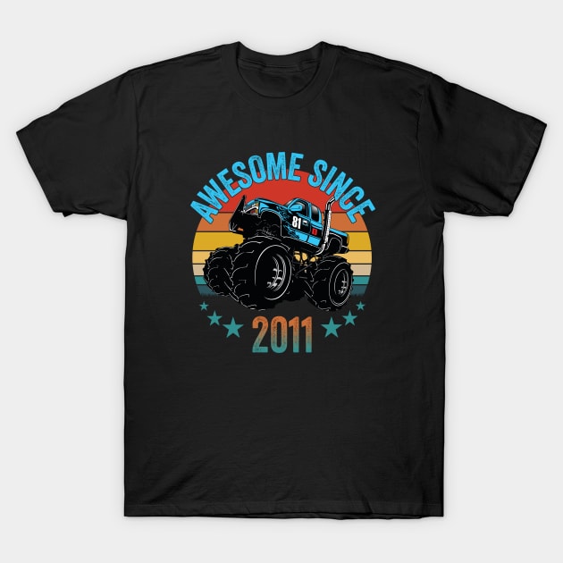 12th Birthday - Awesome Since 2011 T-Shirt by Kudostees